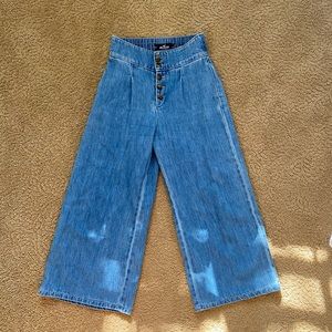 Hollister Wide Leg Button Up jeans